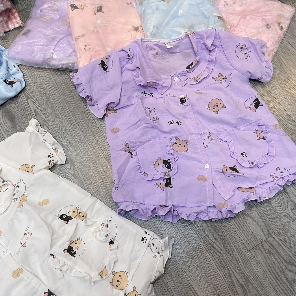 B522-Bộ pijama mèo đũi hàn Đại (20.32kg)