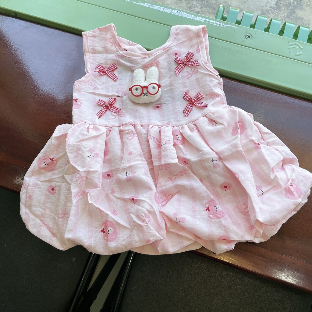 V422-Váy đũi bí logo thỏ SN (08.14kg)