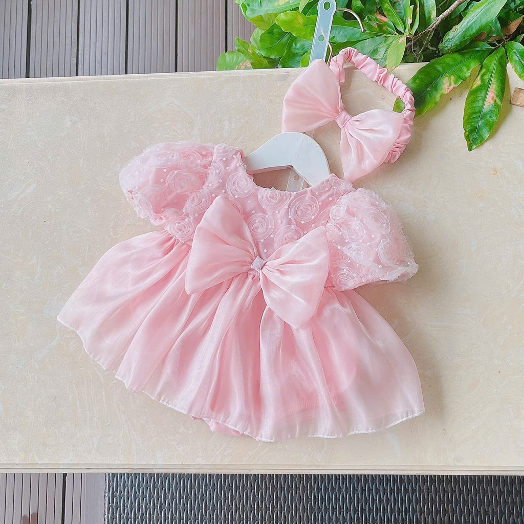 BD033-Body suit thiết kế bé gái