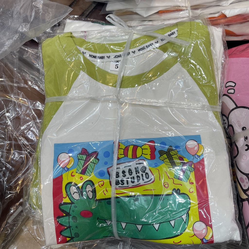 T167-Bộ cotton QC sát nách phối màu