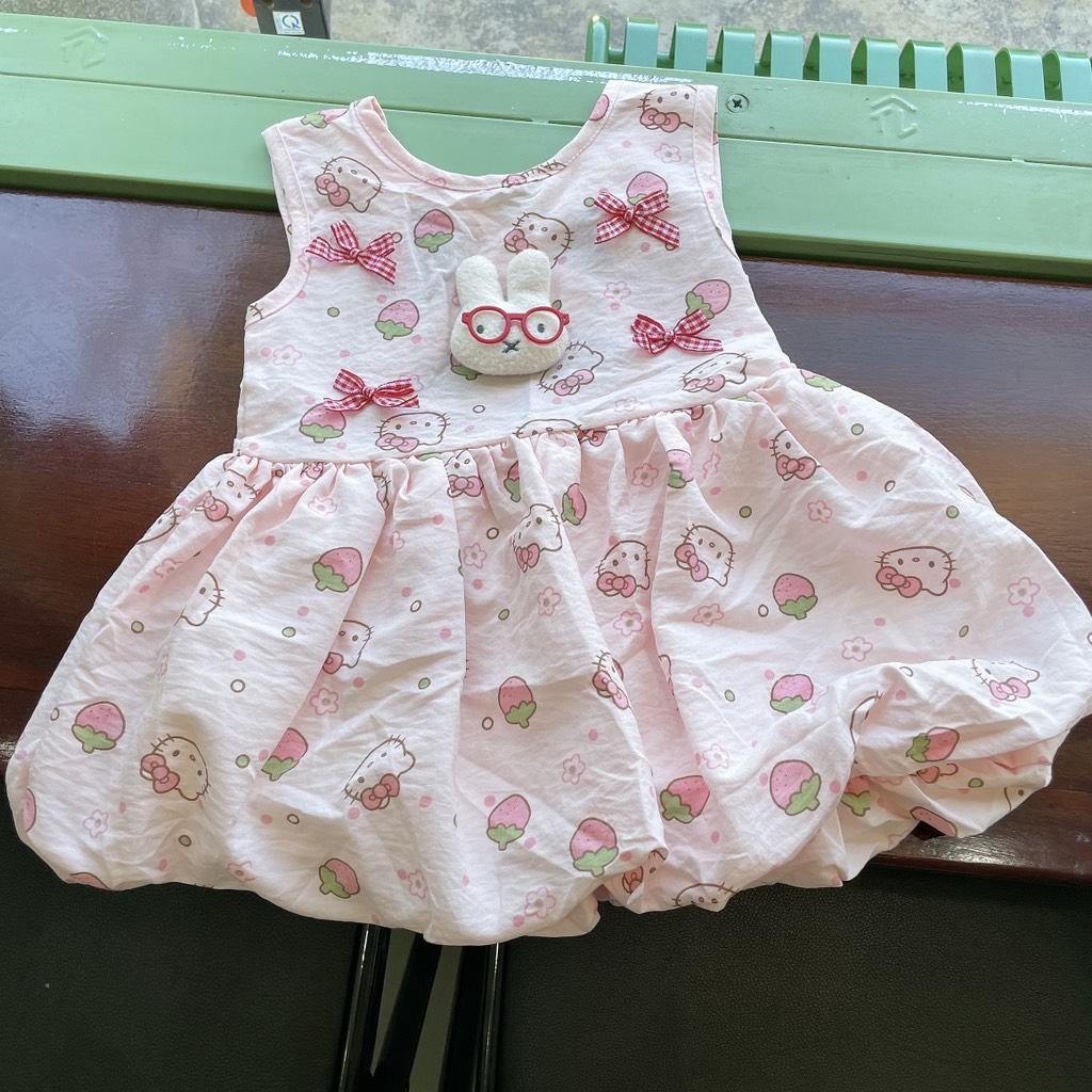 V422-Váy đũi bí logo thỏ SN (08.14kg)