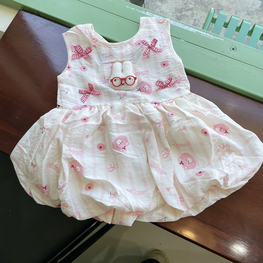 V422-Váy đũi bí logo thỏ SN (08.14kg)