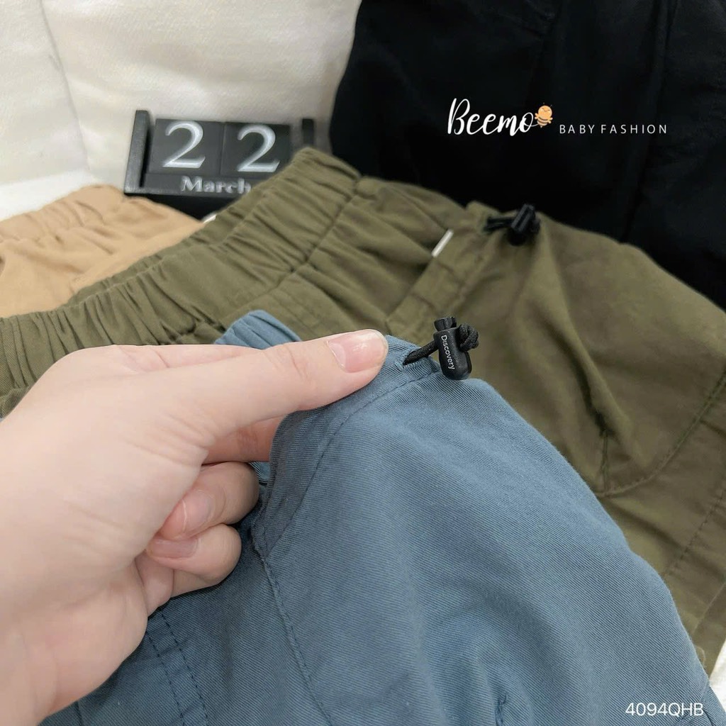 Q167-Quần đùi kaki 2 túi bé trai (07.17.343)