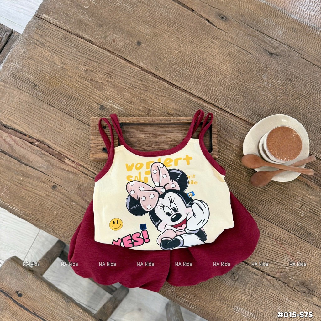 G469-Set áo 2 dây Mickey quần bí (06.12.939)