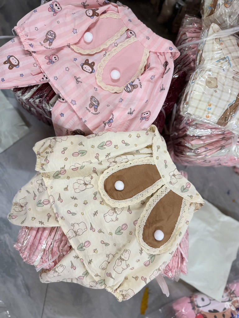 G606-Bộ dài pijama tai thỏ (07.15.250)