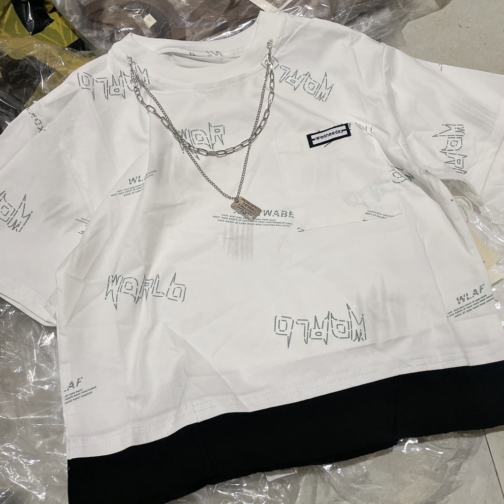 A365-Áo chữ trắng phối kèm xích (20.45kg)