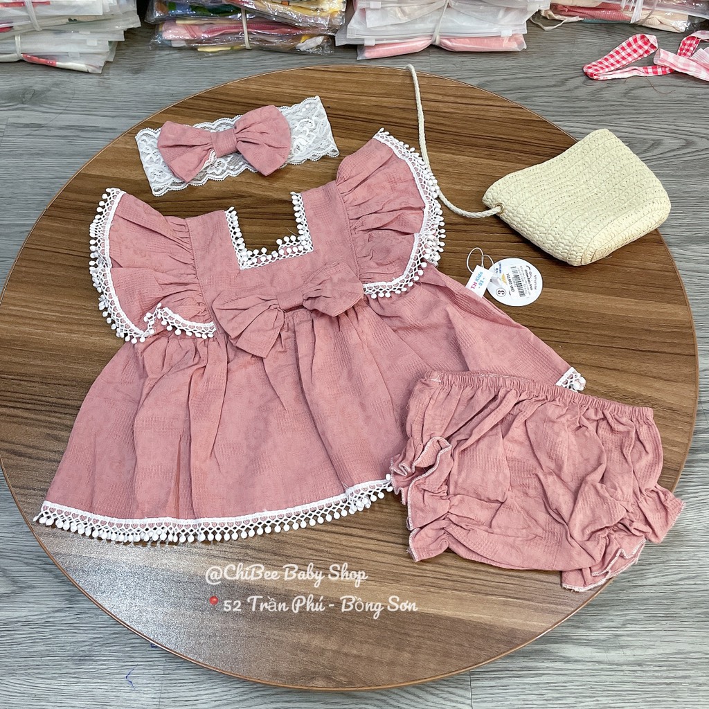 BD094-Set váy hồng nude quần chip (03.10.256)