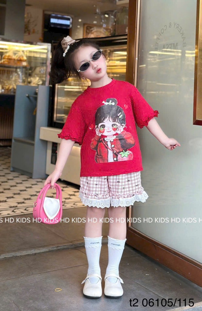 G814-Bộ bé dâu bèo quần đũi (16.28kg)