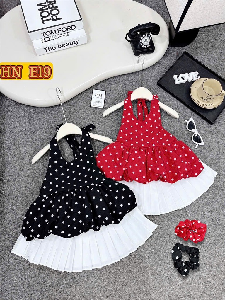 G529-Set bi đỏ cổ yếm cv trắng (10.35.289)