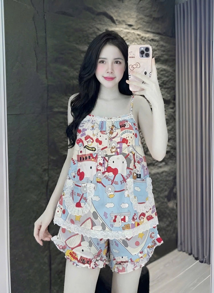 N048-Pijama 40-60kg Hai Dây Tole Lanh