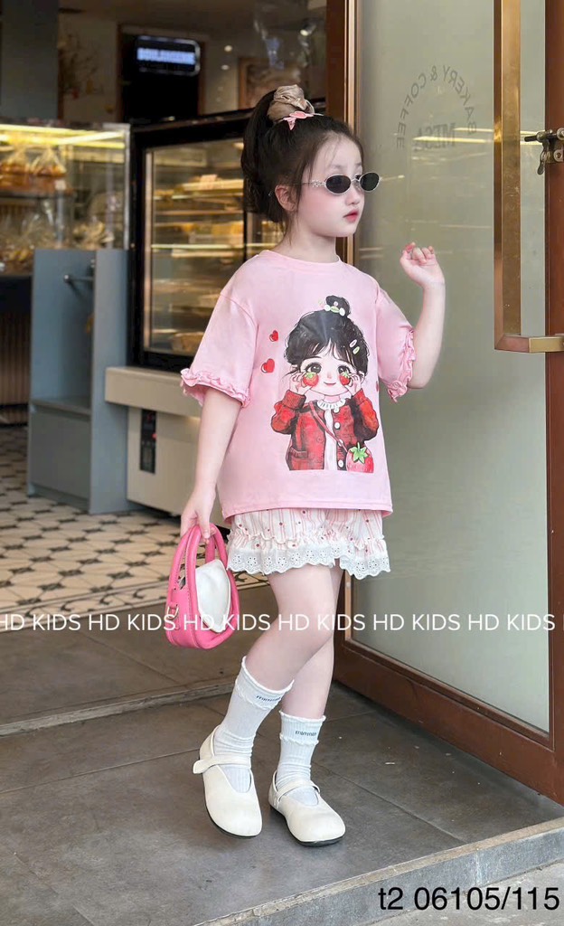 G814-Bộ bé dâu bèo quần đũi (16.28kg)