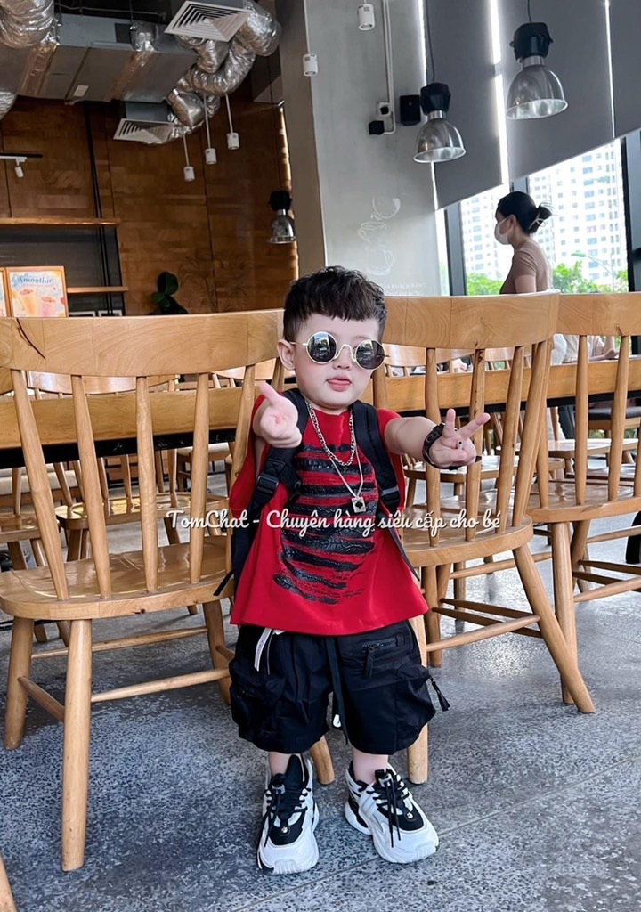 T071-Set đỏ sát nách quần hộp