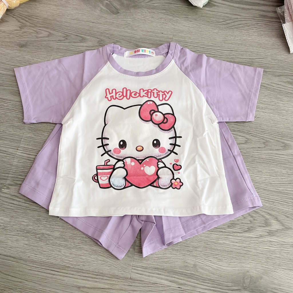 G549-Bộ cotton ráp lăng Kitty tím (09.18.340)