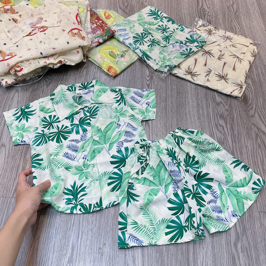 B525-Bộ cây dừa đi biển bé trai (08.15kg)