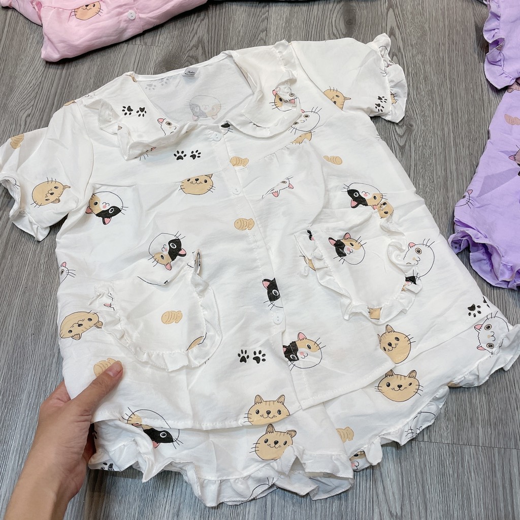 B522-Bộ pijama mèo đũi hàn Đại (20.32kg)