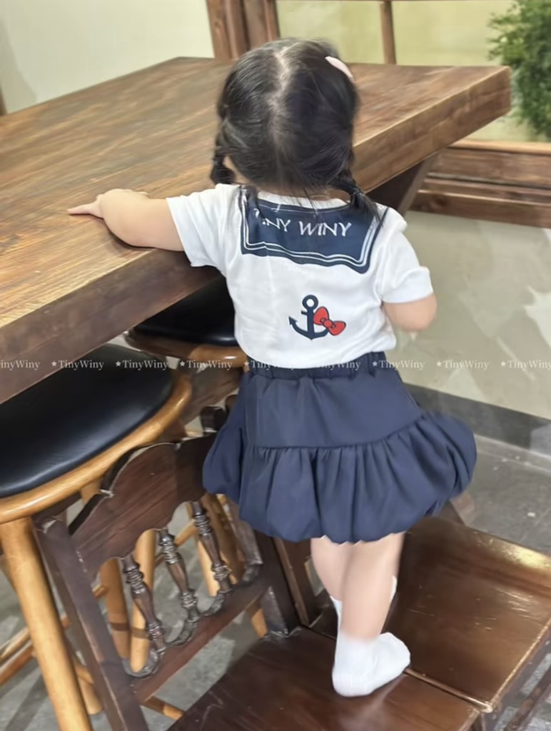 G523-Set thuỷ thủ cv đũi bí xanh đen (09.25.5660)
