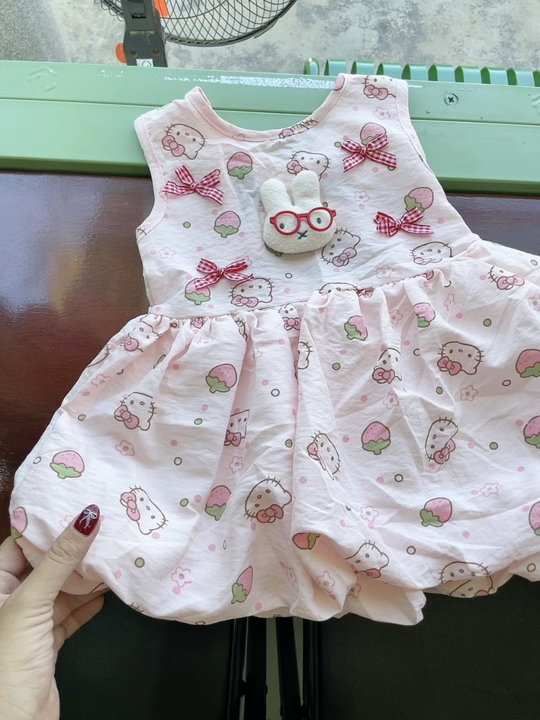 V422-Váy đũi bí logo thỏ SN (08.14kg)