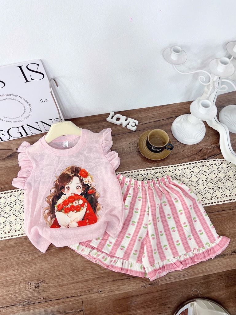 G539-Bộ ren cánh tiên quần tulip (15.30.256)
