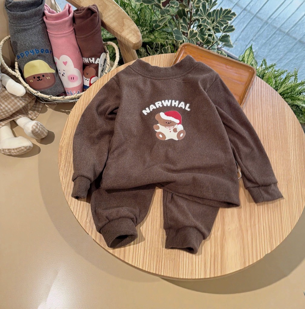 B457-Bộ nỉ nhung giữ nhiệt trơn (05.15kg)