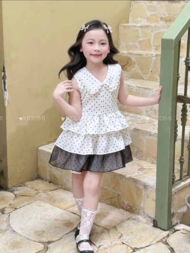 V256-Váy đũi bi kem 3 tầng (11.17.260)