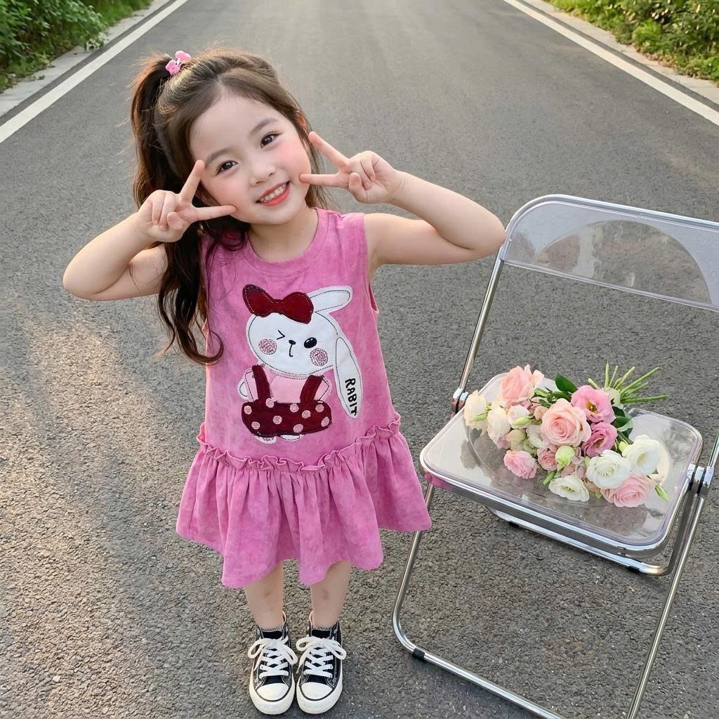 V391-Váy cotton SN thỏ loang (15.32kg)