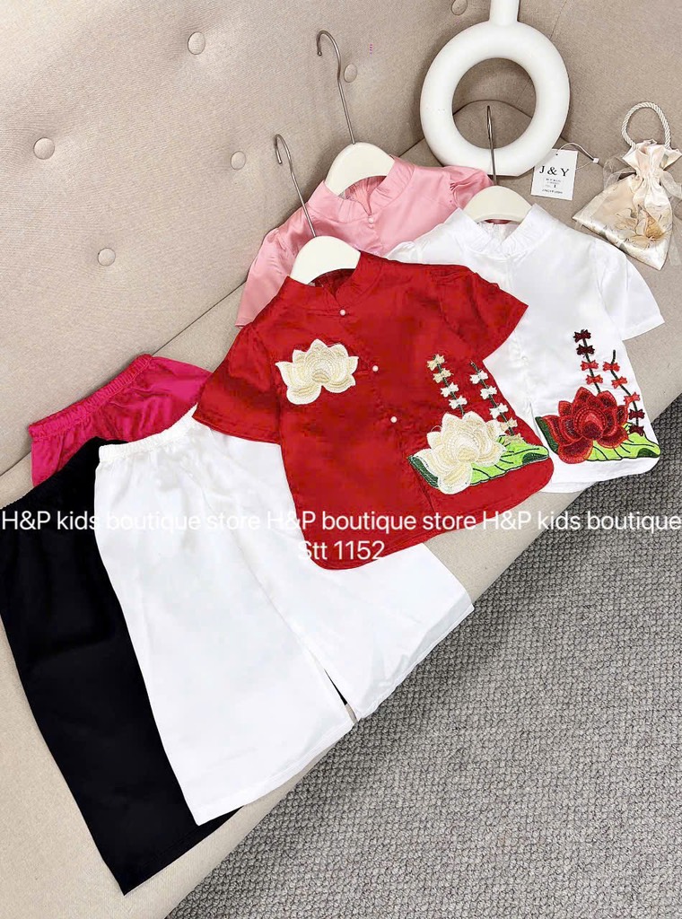 G332-Set áo quần bà ba hoa sen 20S1-10