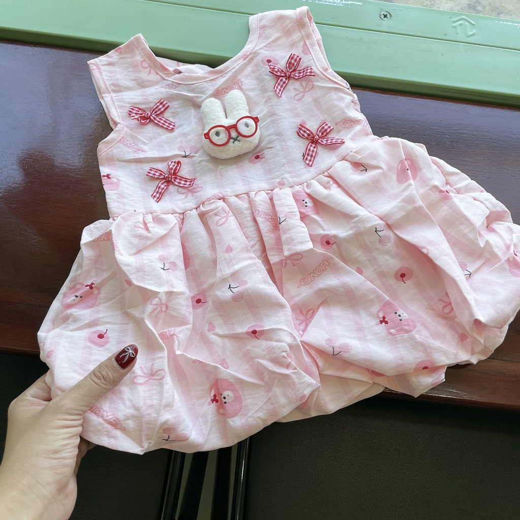 V422-Váy đũi bí logo thỏ SN (08.14kg)