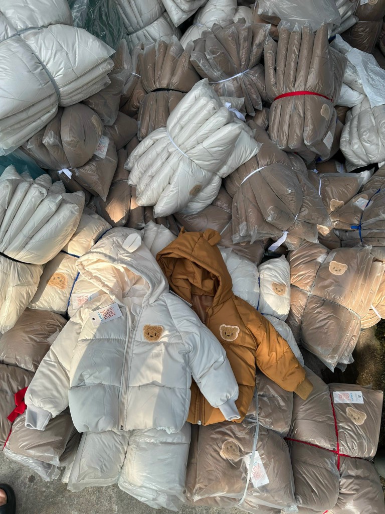 K020-Áo khoác phao gấu nhồi bông 10-16kg