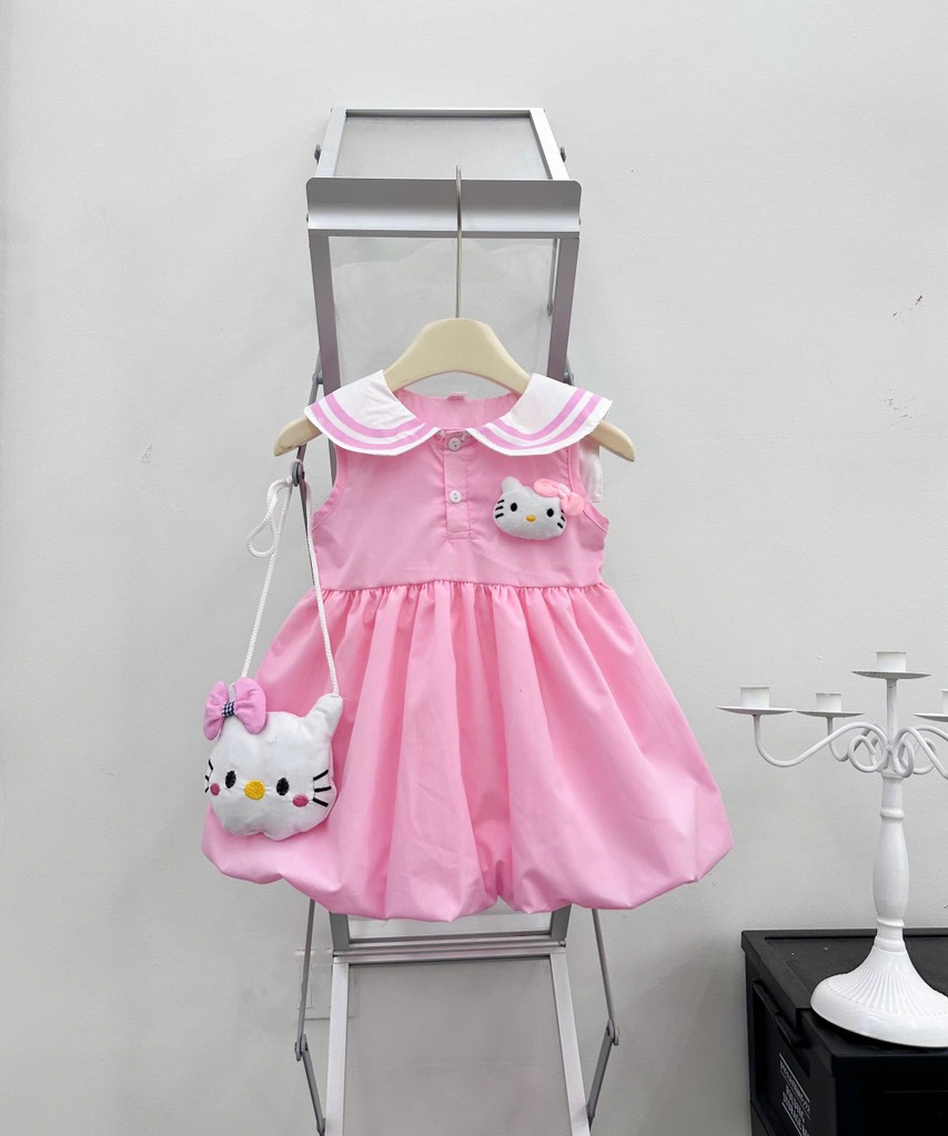 V404-Váy mèo hồng kèm túi nổi (09.18kg)