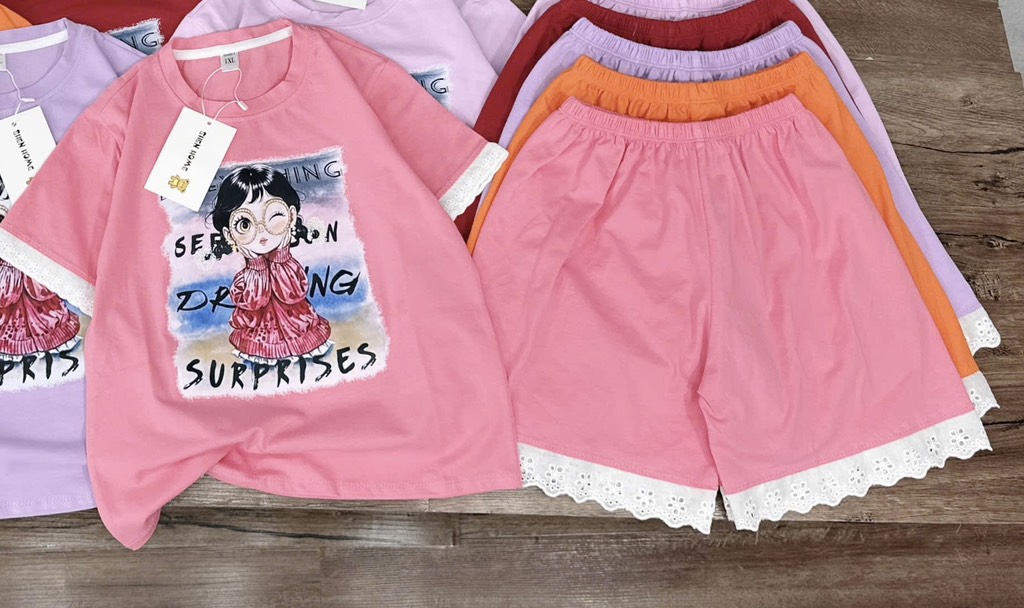 G813-Bộ bé gái pha ren (18.35kg)