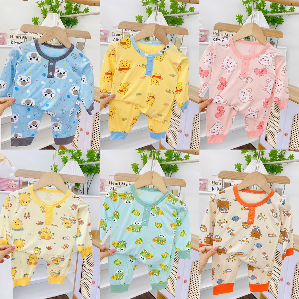 B428-Bộ dài thun lạnh cổ trụ (05.15.270)