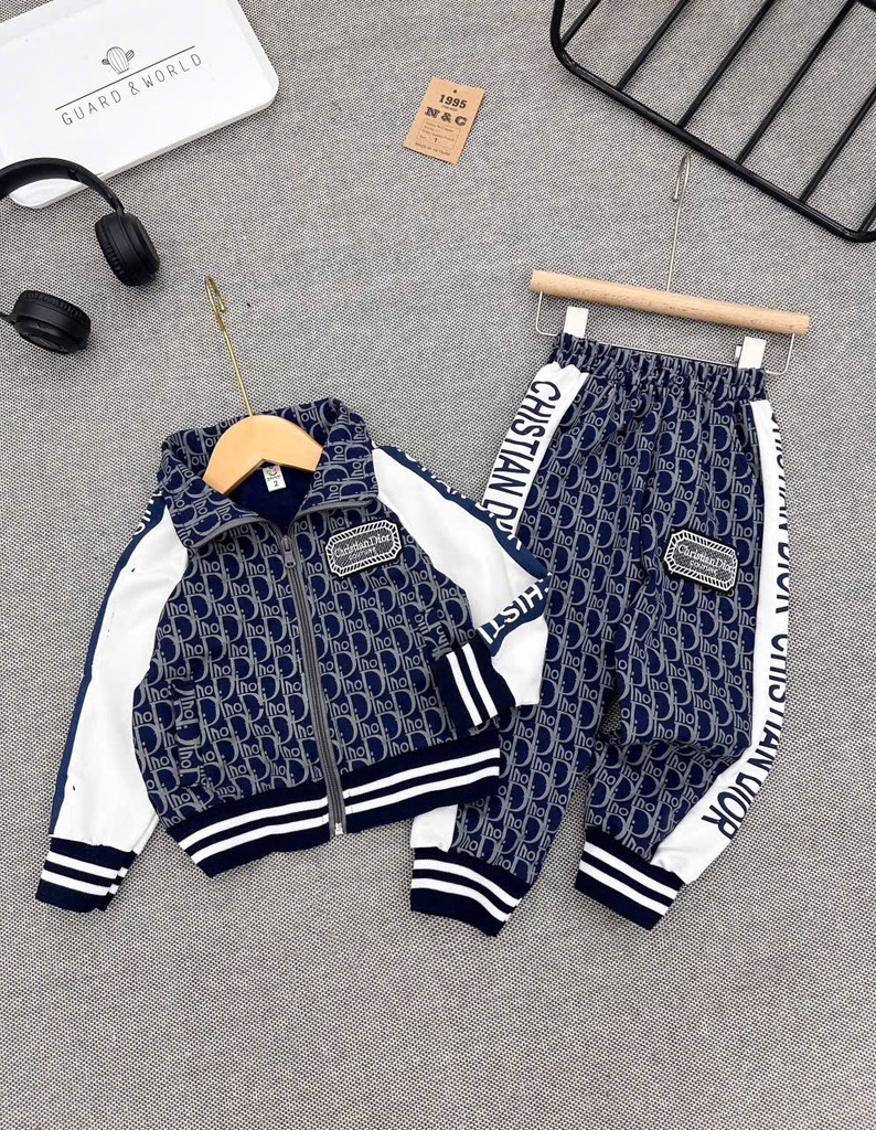 T220-Set bộ áo khoác quần dài da cá dior