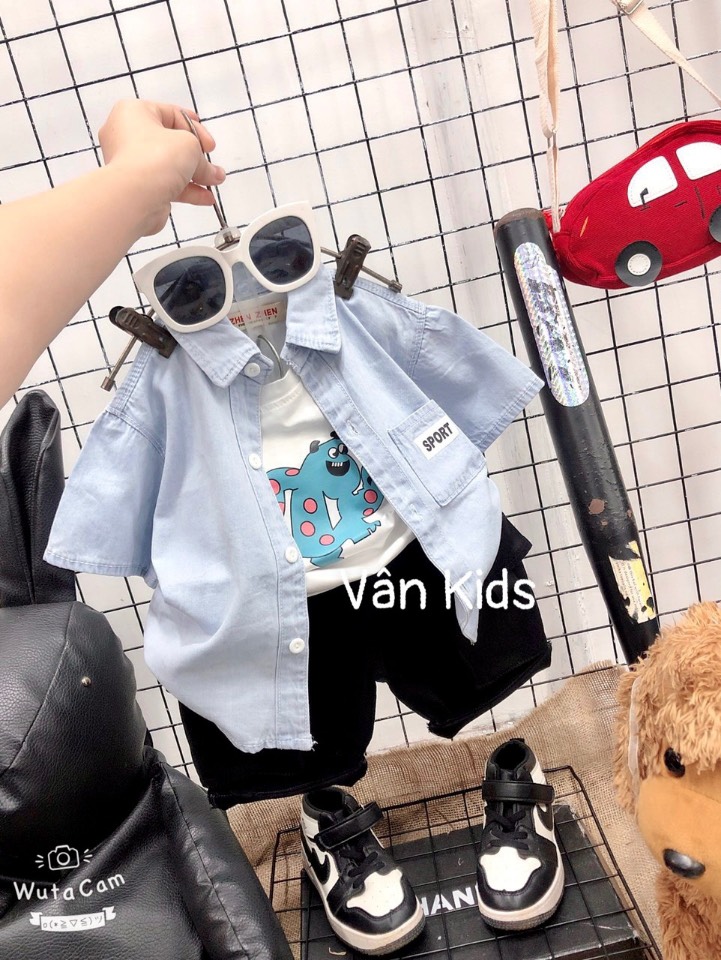 BTD031 Bộ bé trai đại 3ct smi jean QC