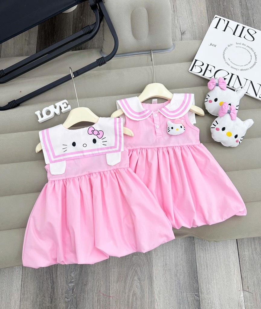 V404-Váy mèo hồng kèm túi nổi (09.18kg)