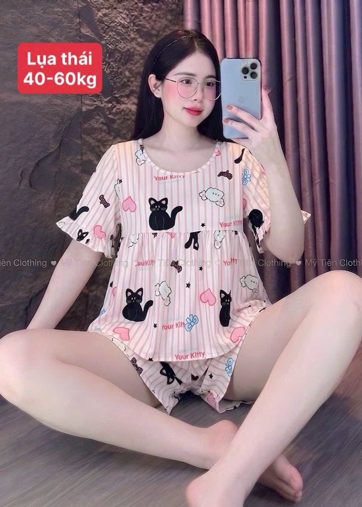 N051-Pijama 40-60kg Đùi Lụa Thái