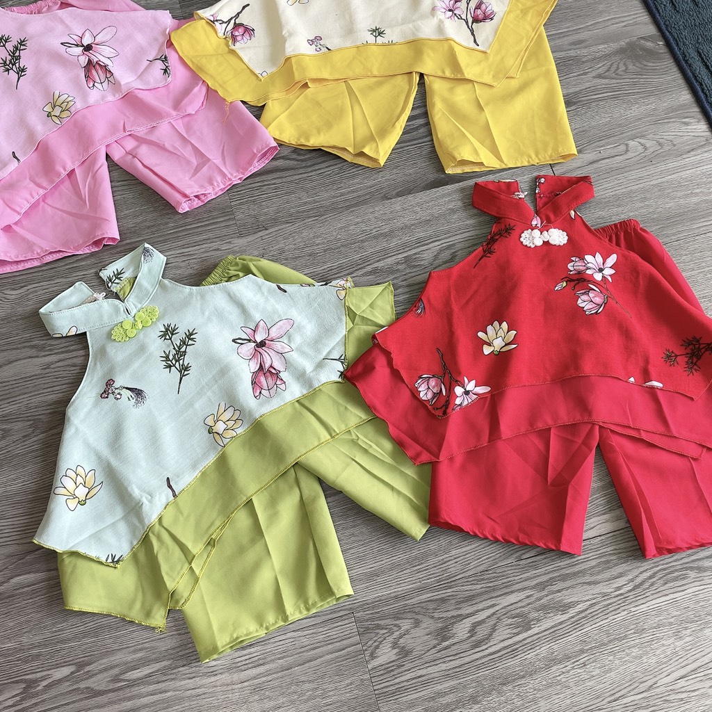 B469-Bộ cổ yếm q dài in hoa (10.20kg)