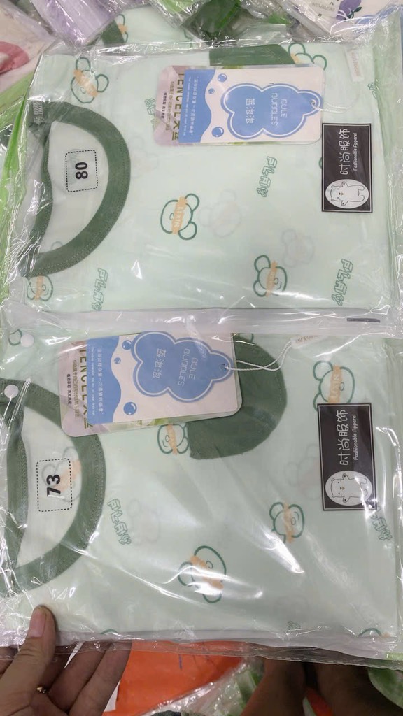 B403-Bộ dài cotton lụa gấu BULE (06.15.153)