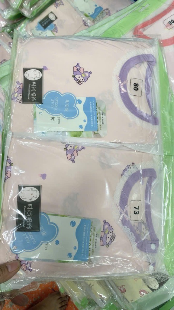 B403-Bộ dài cotton lụa gấu BULE (06.15.153)