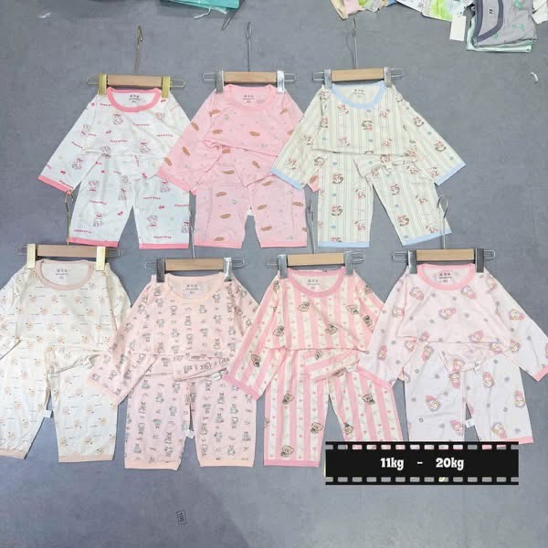 B390-Bộ dài cotton lụa Lanyutu (07.18.5154)