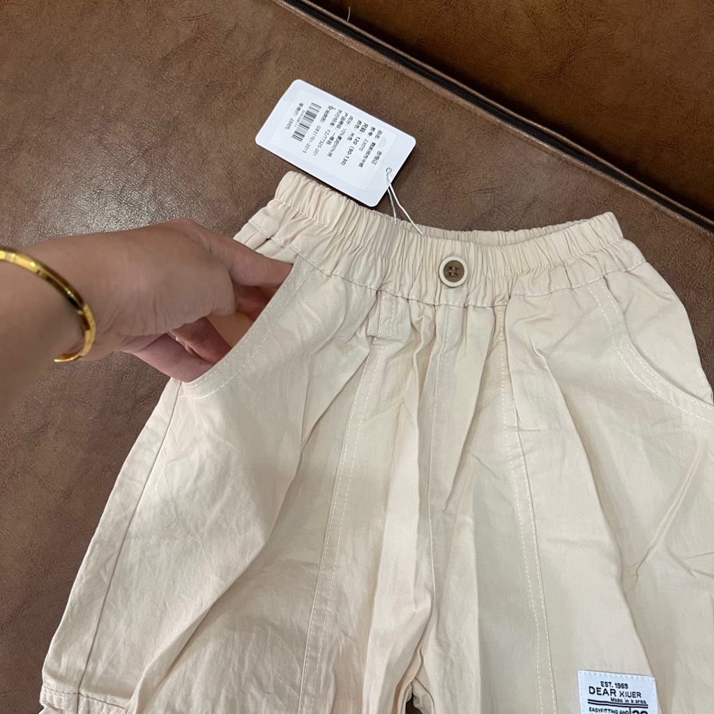 Q086-Quần kaki mềm lửng QC bé trai (14-20kg)