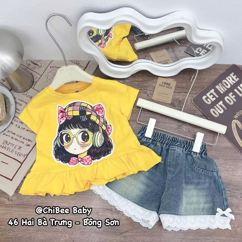 G852-Set áo bé đeo kính quần đùi bò (09.26kg)