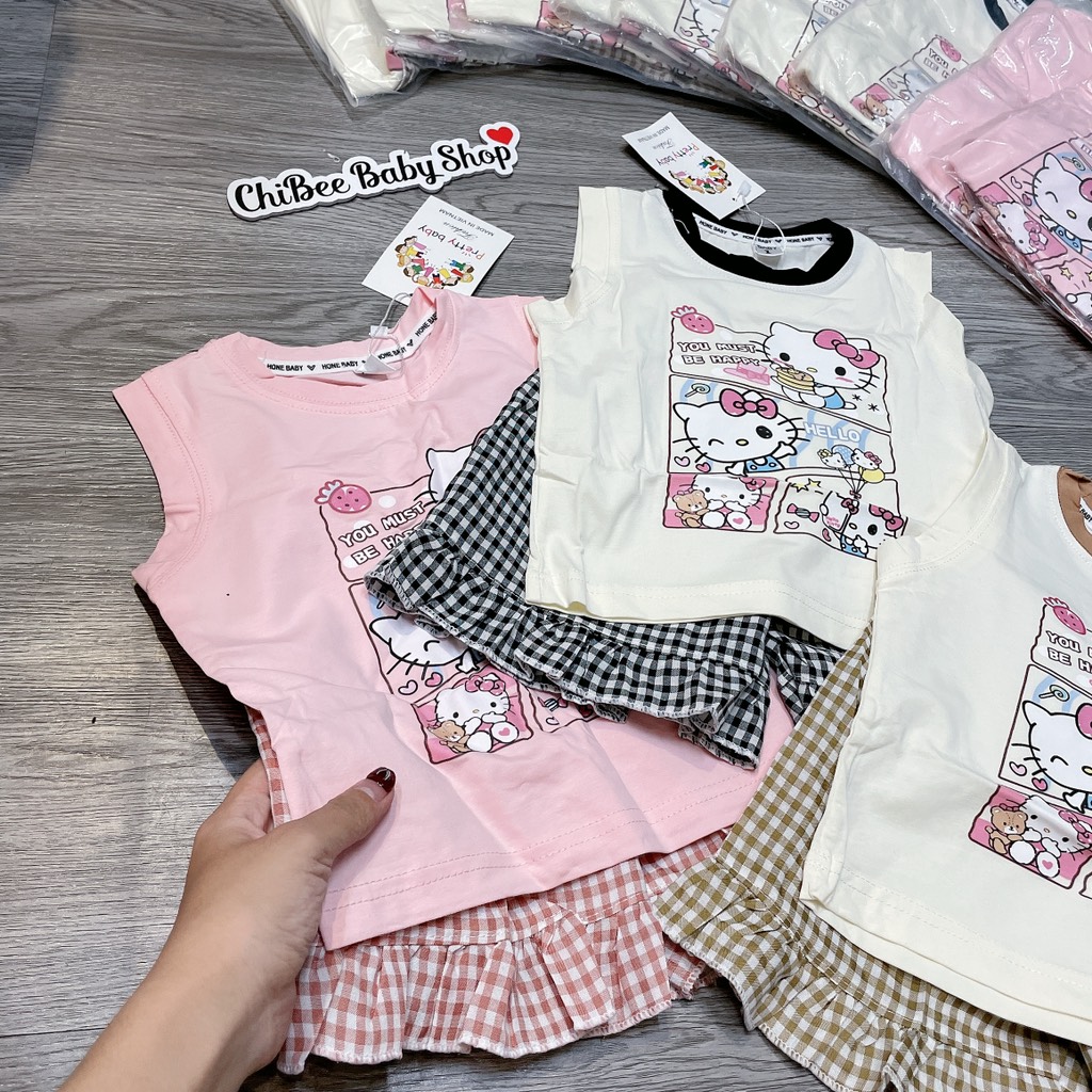 G891-Bộ cotton SN Kitty q caro (10.18kg)