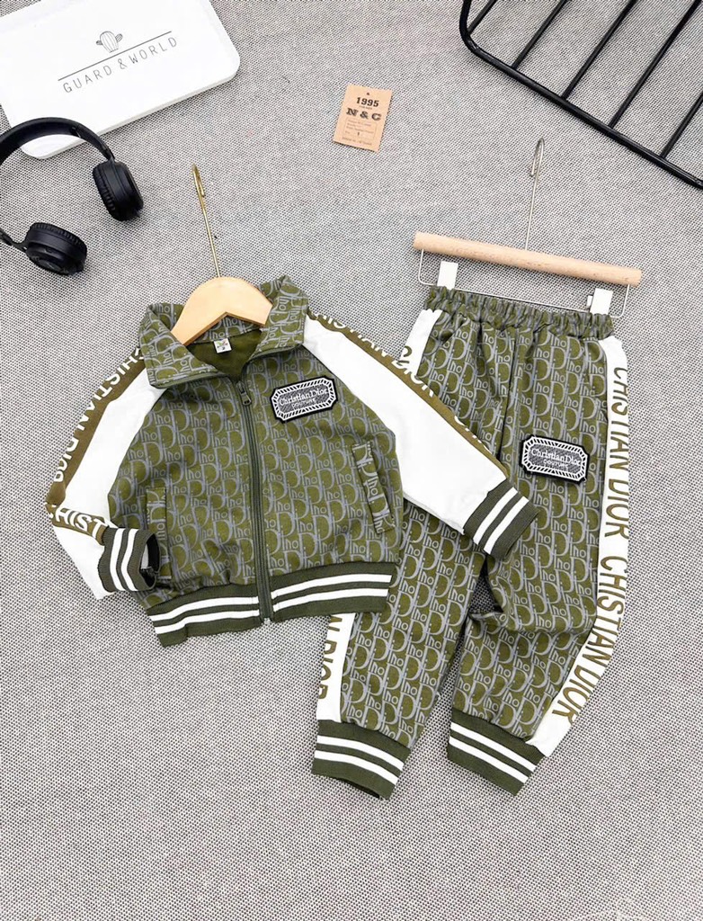 T220-Set bộ áo khoác quần dài da cá dior