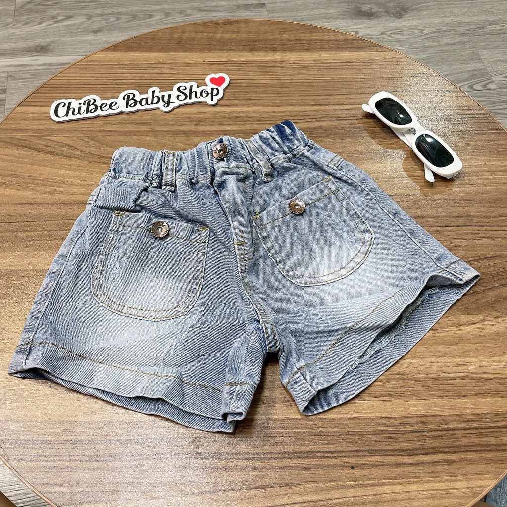 Q317-Quần đùi jean gái túi hộp nhạt (14.22kg)