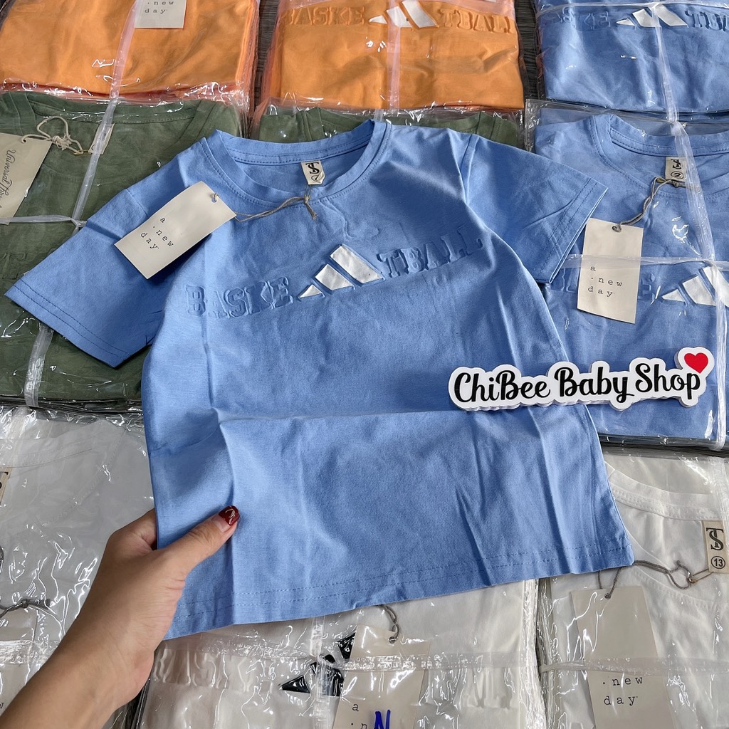 A437-Áo cộc cotton XK logo nổi (12.36kg)