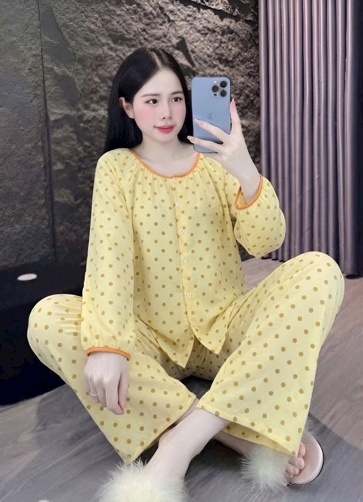 N065-Pijama 40-60kg Dài Dài Đũi Mây