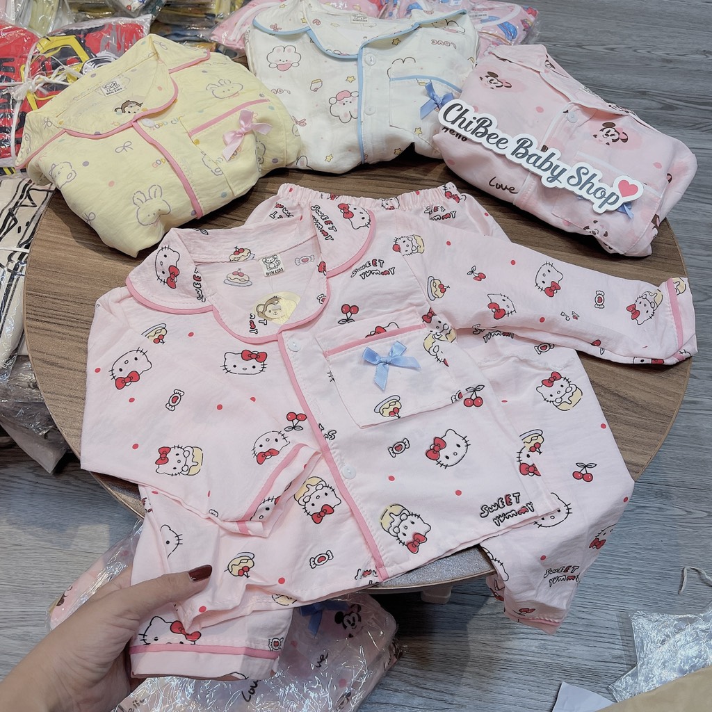 G924-Bộ pizama đũi hàn bé gái (10.19kg)