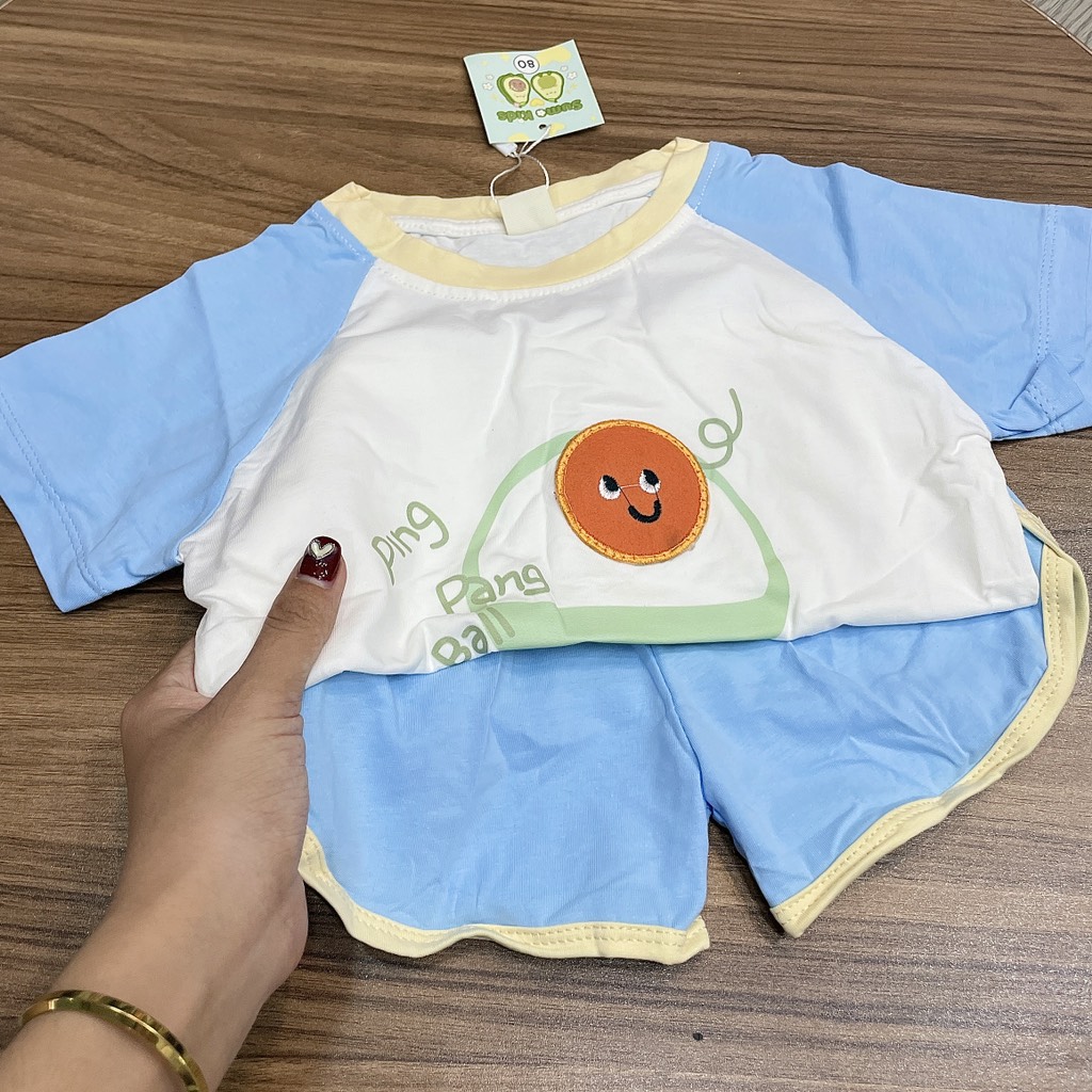 T423-Bộ cotton ráp lăng xanh (08.17.143)