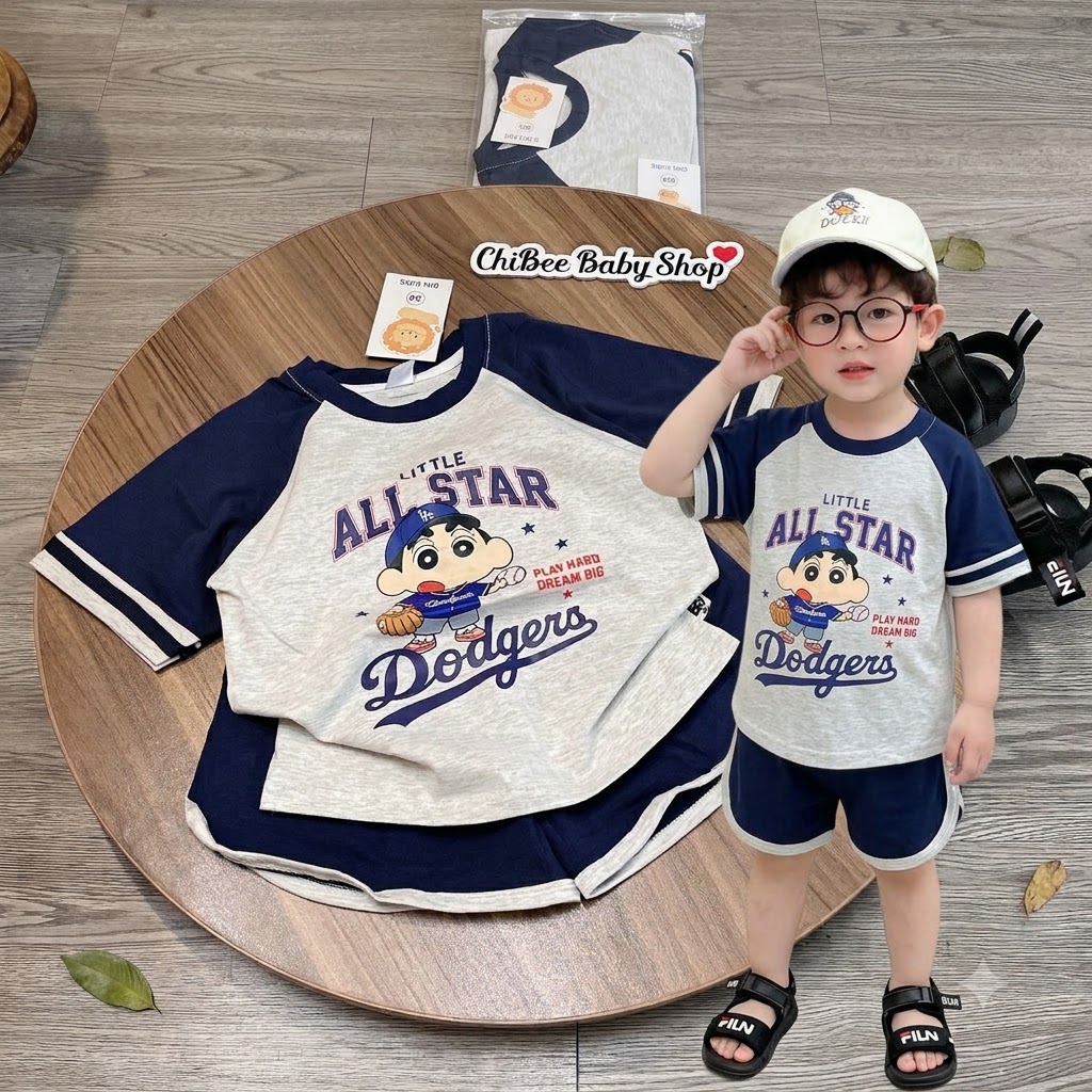 T757-Bộ cộc cotton phối cu Shin (11.30kg)