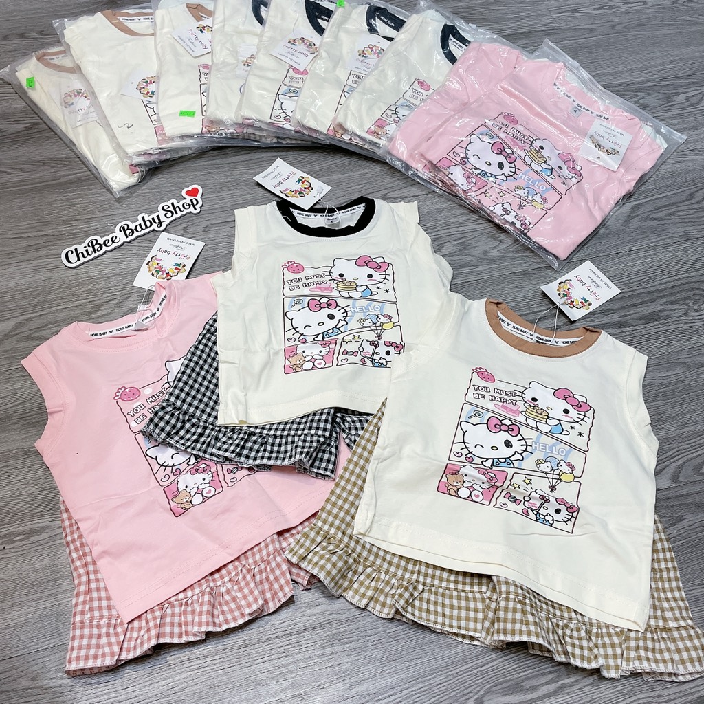 G891-Bộ cotton SN Kitty q caro (10.18kg)